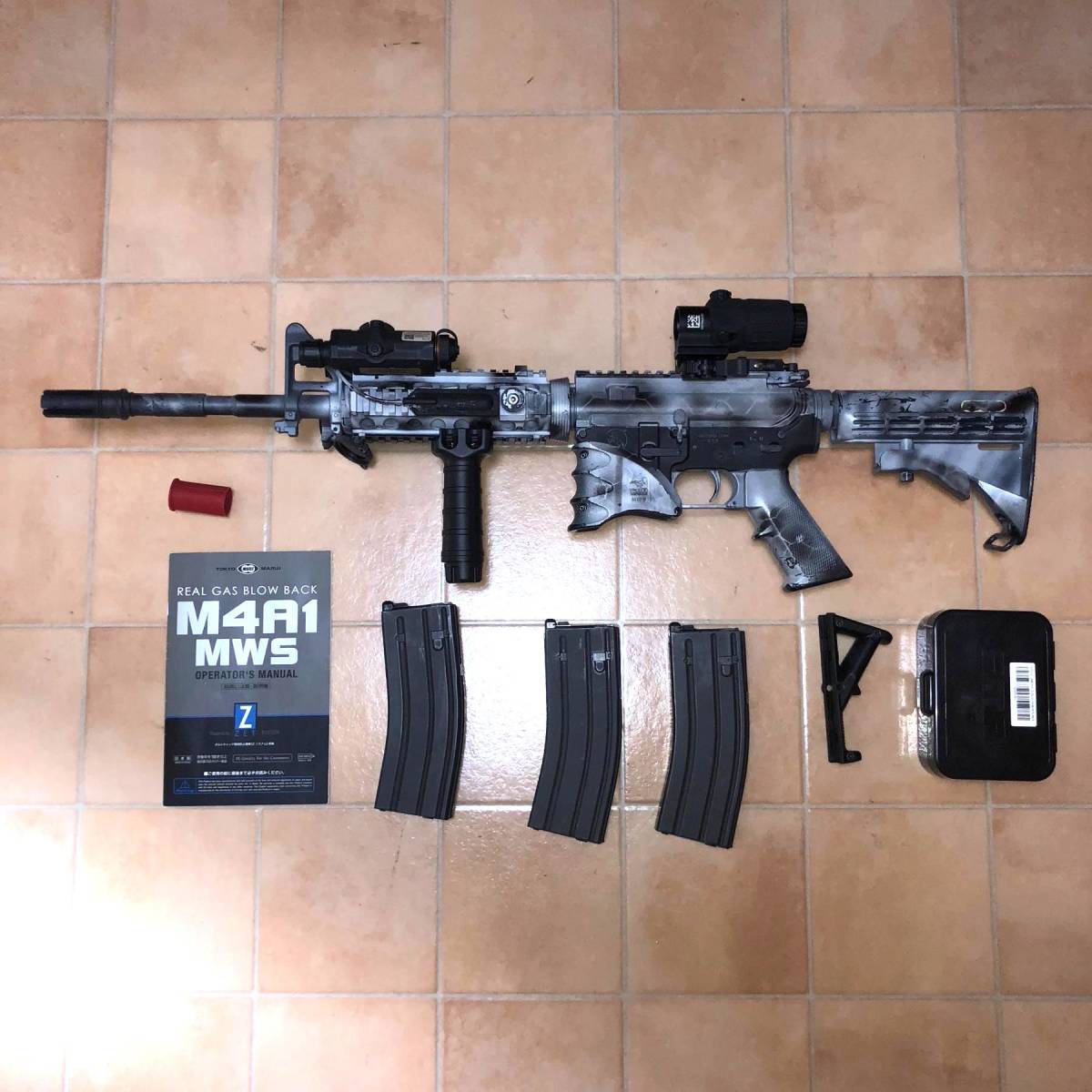 M4A1 MWS用 スペアマガジン 3セット （東京マルイ 】 No.42 ガスブロー 