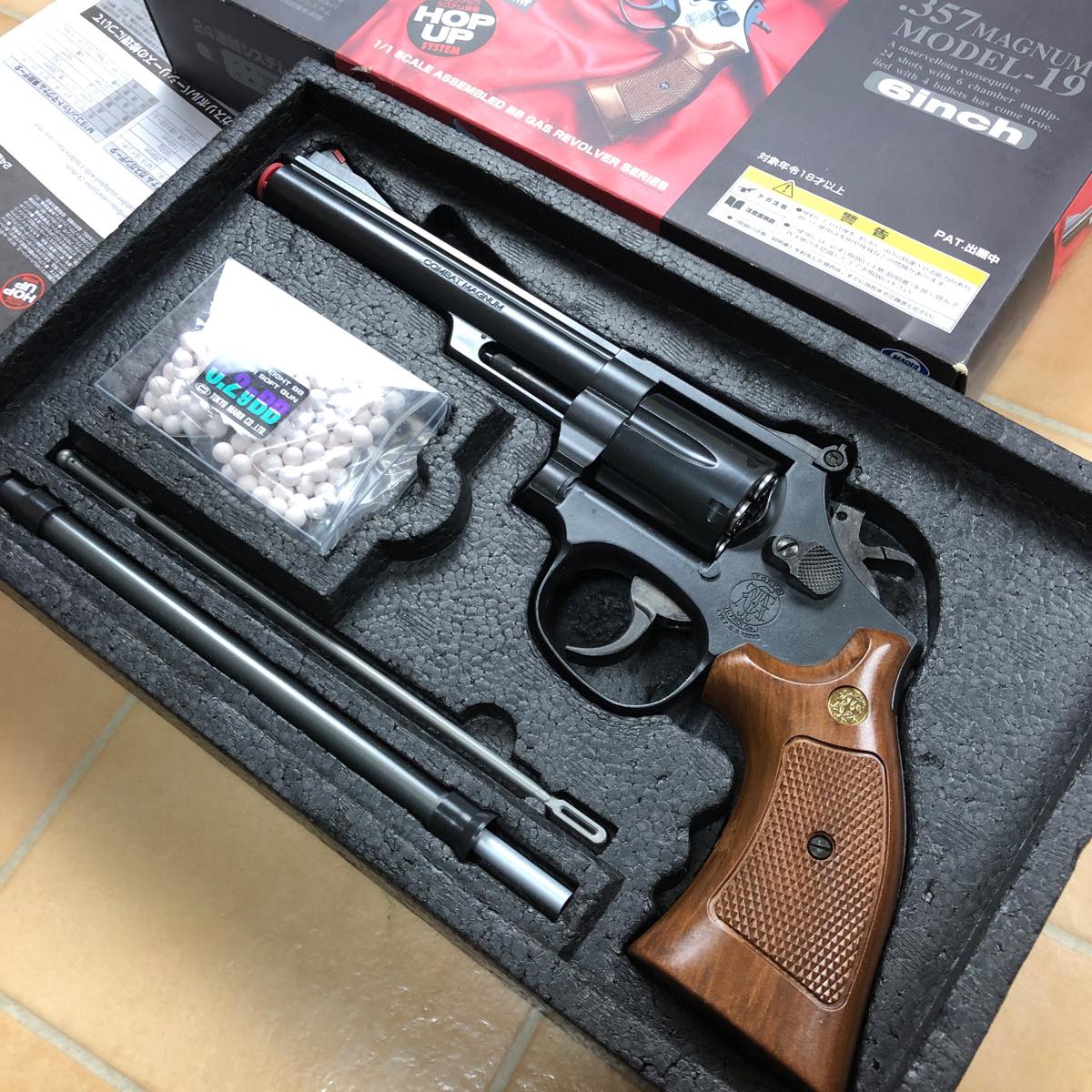 S&W M19 コンバットマグナム 東京マルイガスリボルバー リアルカート 