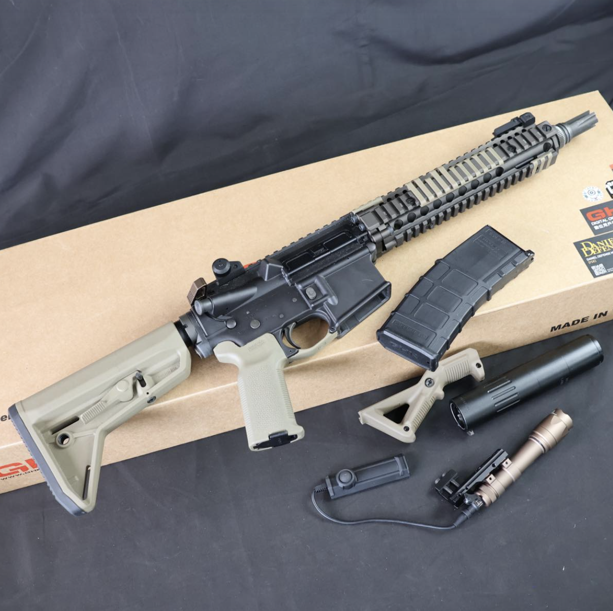 GHK Mk18 MOD1 CO2 ガスガン JP Ver ダニエルディフェンス MAGPUL 