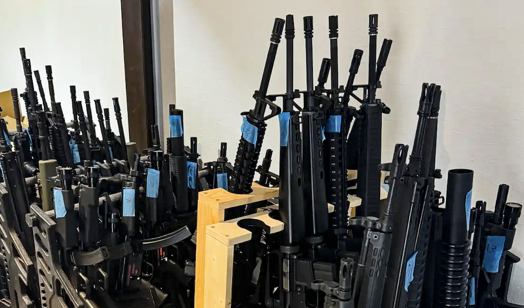サバゲータウンに届いた大量のエアガン買取品_累計10000挺以上の実績